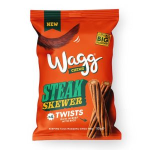 Wagg Chews Steak Skewer Twists